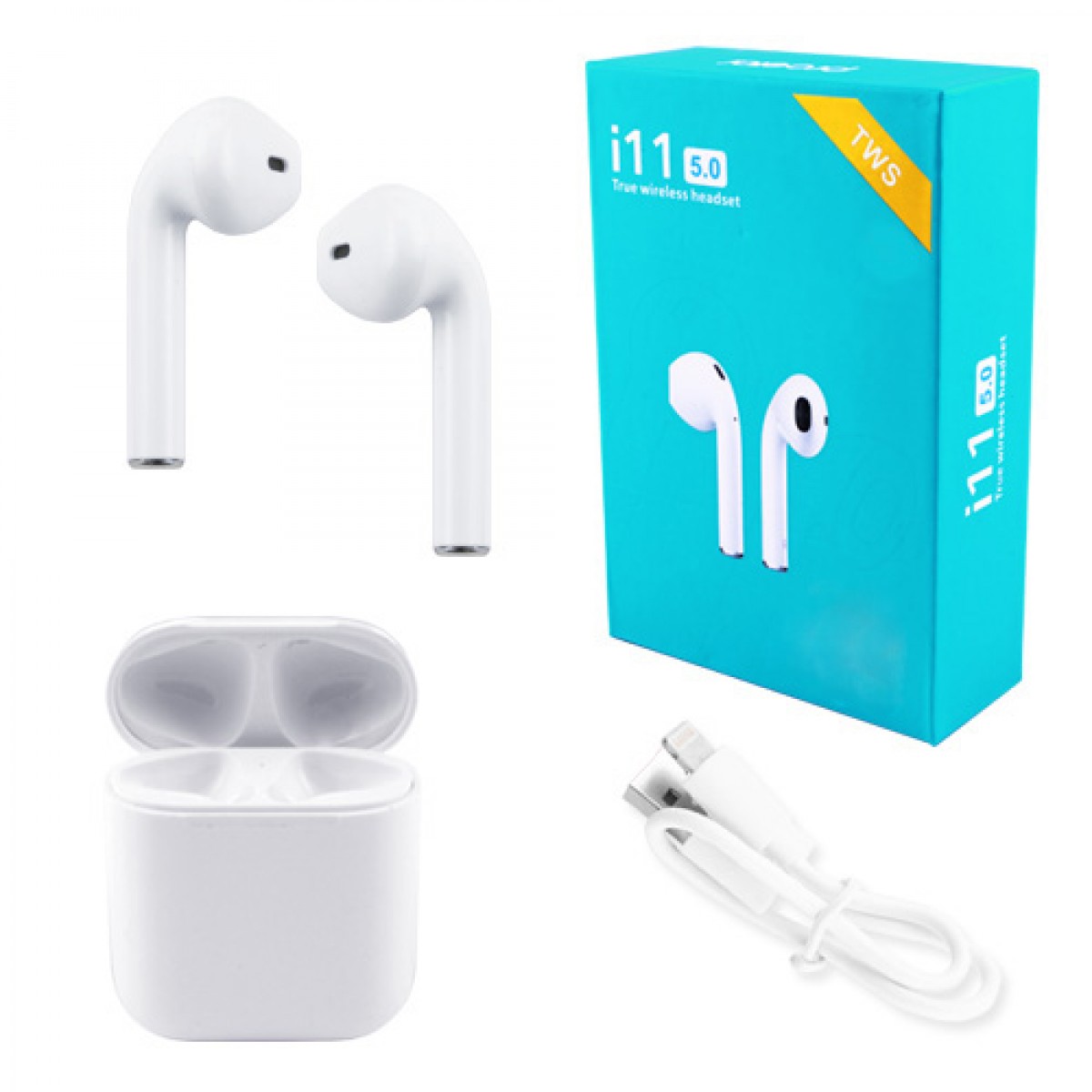 

Наушники беспроводные Bluetooth i11 5.0 с кейсом