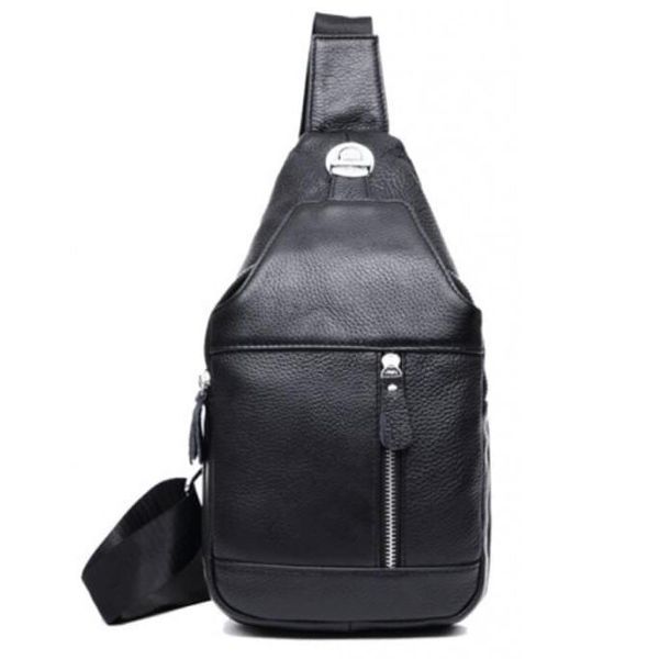 

Мужская кожаная сумка-рюкзак Tiding Bag m38-8150a Черный