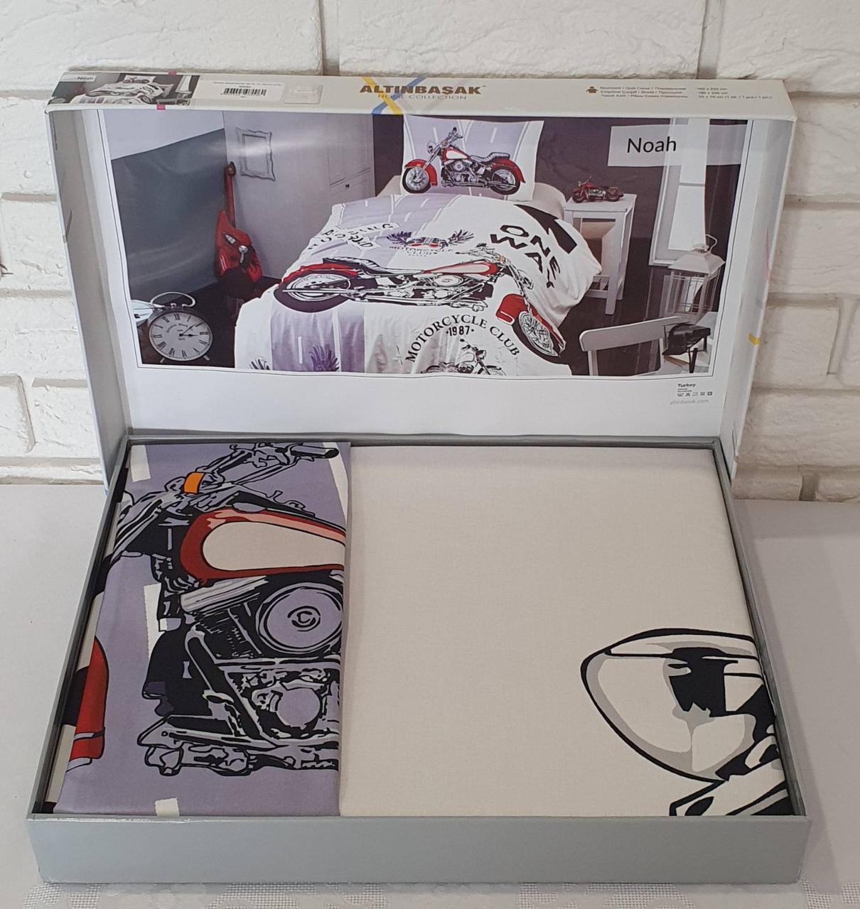 

Постельное белье Altinbasak ранфорс 3D 160x220 Noah