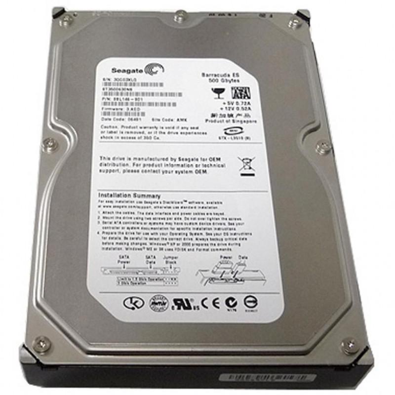 

Жесткий диск Seagate 3.5 Barracuda ES 500Gb ST3500630NS, factory refurbished