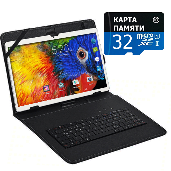 Планшет-телефон Adronix MT232 3G Silver 2/32GB + Чехол-клавиатура ...