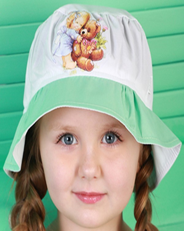 

Панама Babasik Милана 46 см Бело-мятная 09384