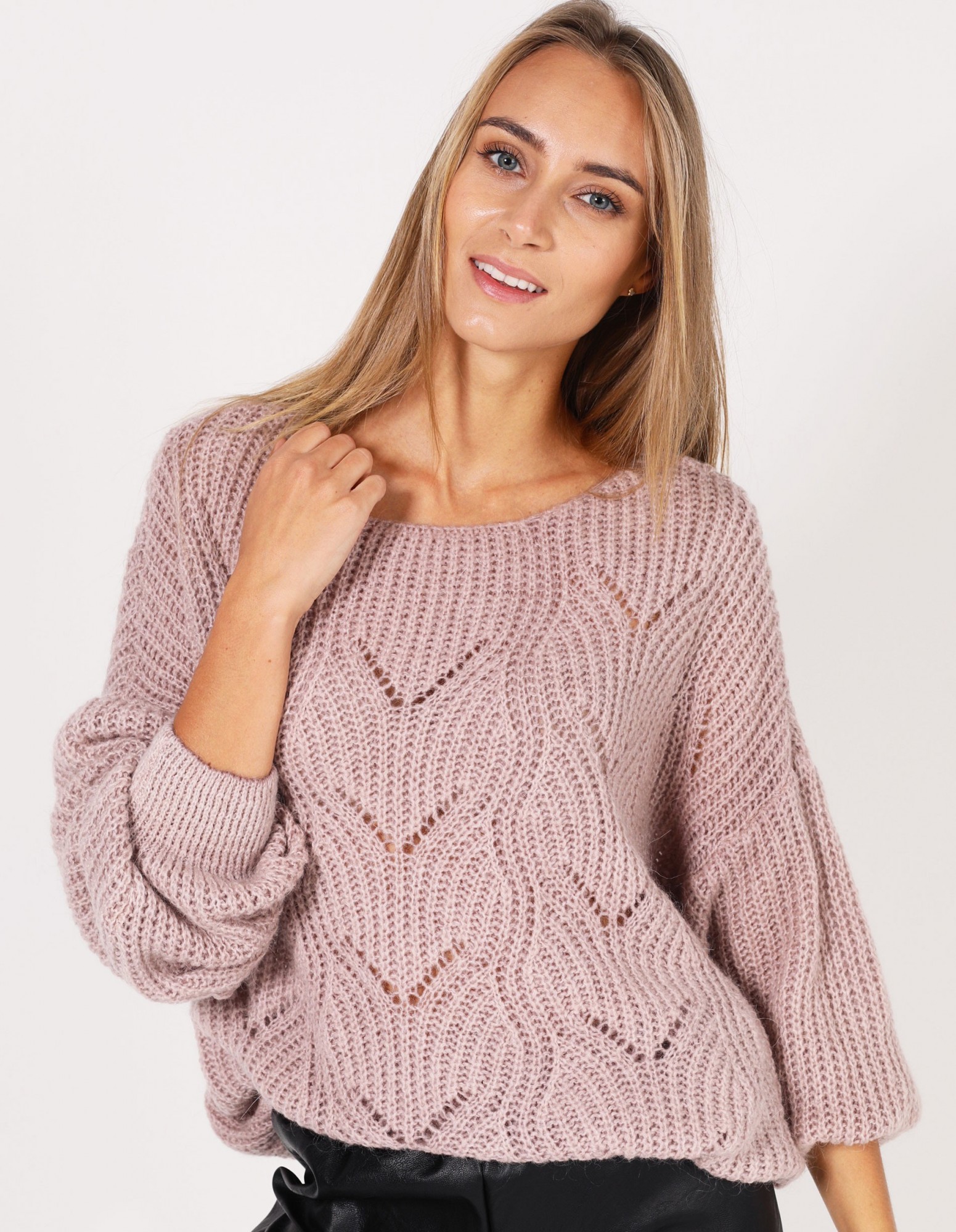 

Свитер Unisono 169-92163 One Size Светло-розовый