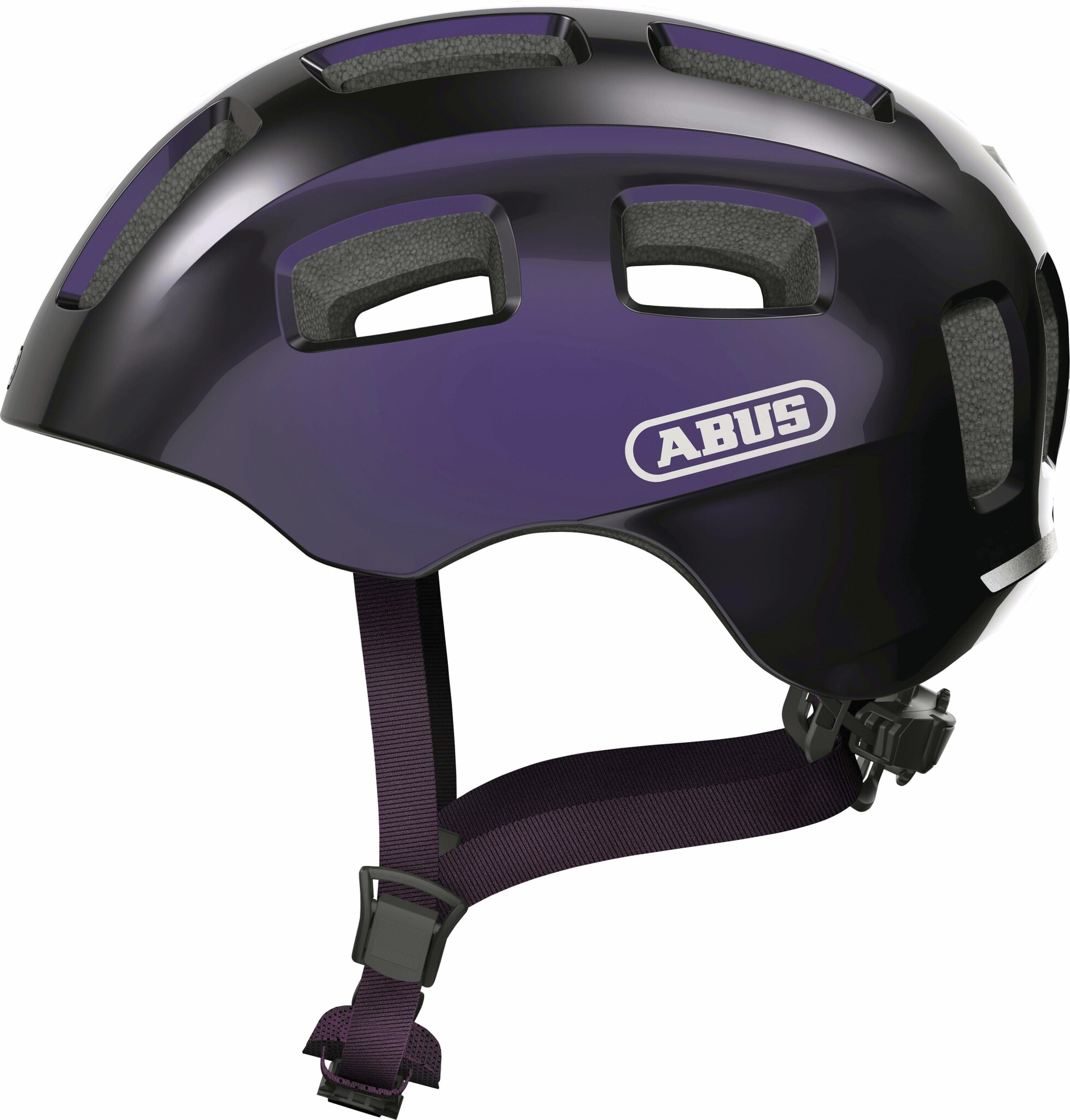 

Велосипедный детский шлем ABUS YOUN-I 2.0 M 52–57 Black Violet 401671
