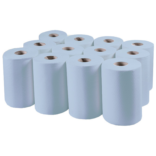 

Полотенца в рулоне Eco MINI синие макулатура / однослойные Tischa Papier (P148)