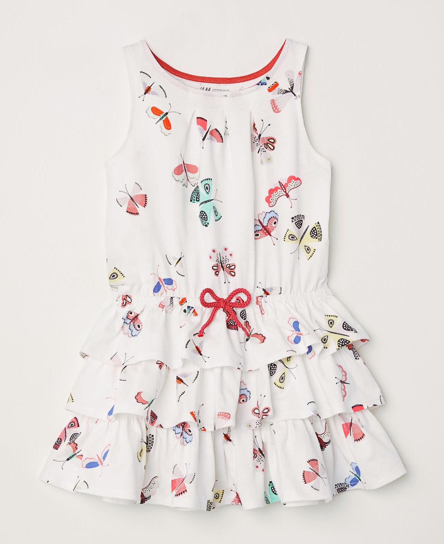 

Летнее платья для девочки H&M 98-104 размер белое 0595218003