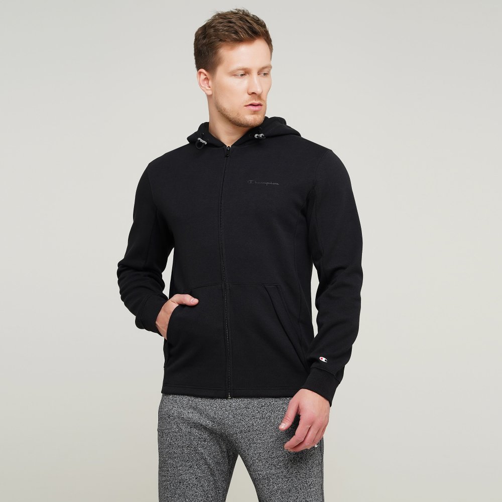 

Мужская толстовка Champion Hooded Full Zip Sweatshirt Черный 48 (cha215918-NBK)