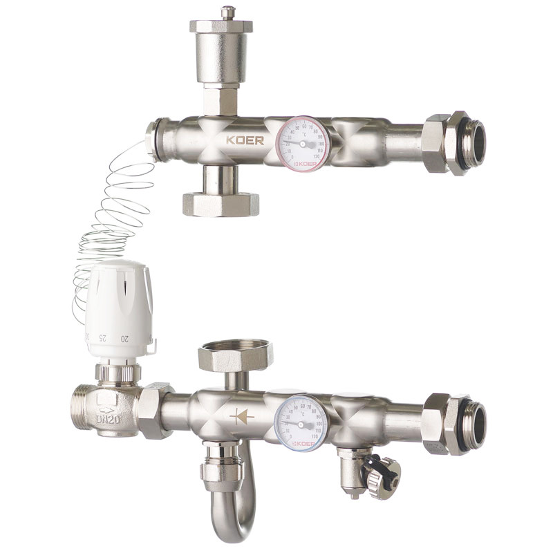 

Смесительный узел KOER KR.S1022 (без байпаса) 1" НР SUS304 (KR2956) (SR202961)