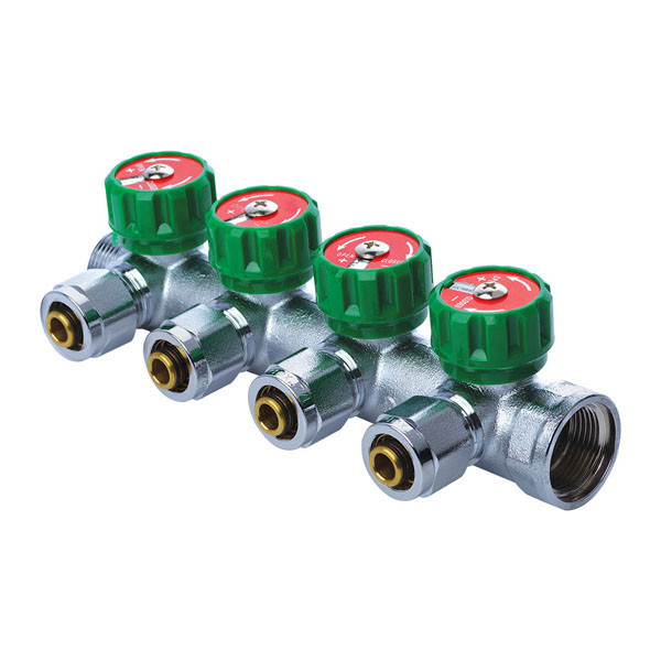 

Коллектор вентильный с фитингом KOER KR.1121-4 3/4”x4 WAYS (KR2652) (SR202965)
