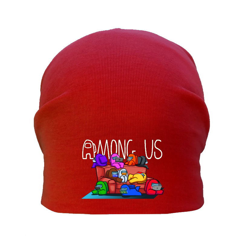 

Шапка детская Амонг Ас красная (Among Us - 006) 54-56 см