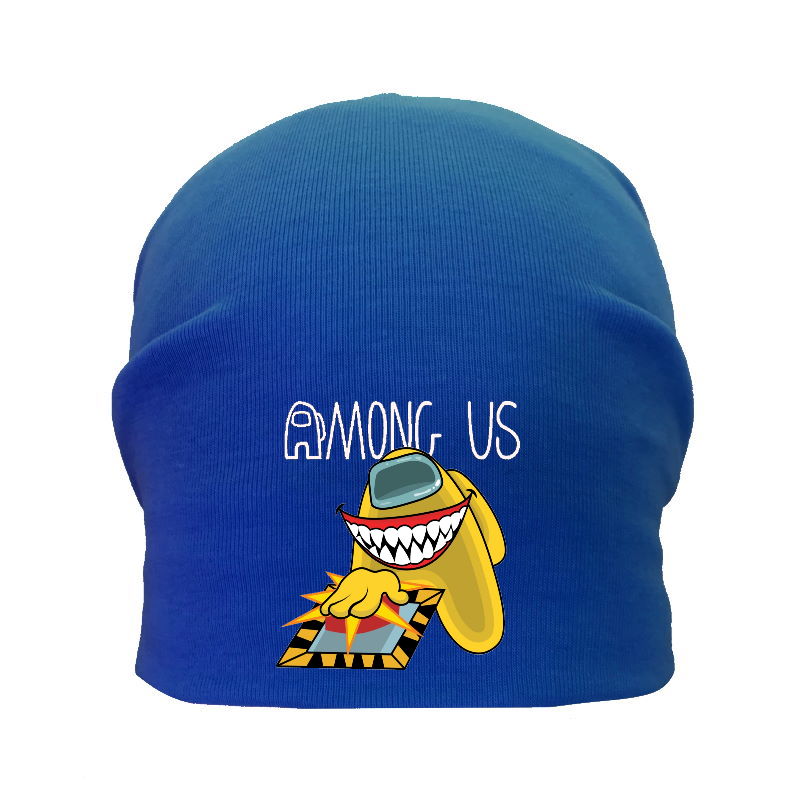 

Шапка детская Амонг Ас синия (Among Us - 0010) 50-52 см