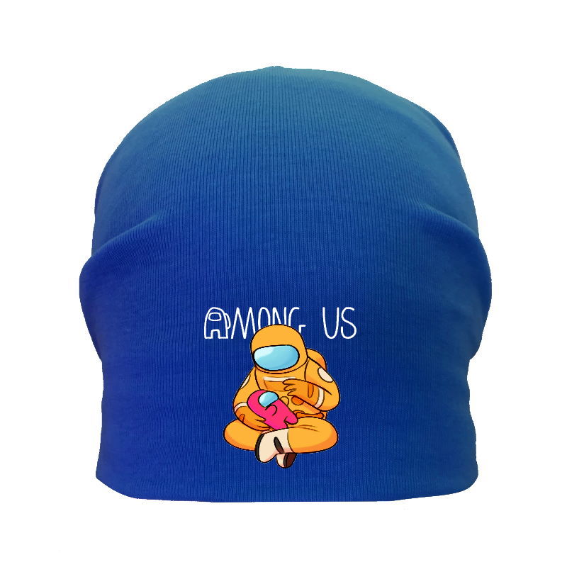 

Шапка детская Амонг Ас синия (Among Us - 009) 54-56 см