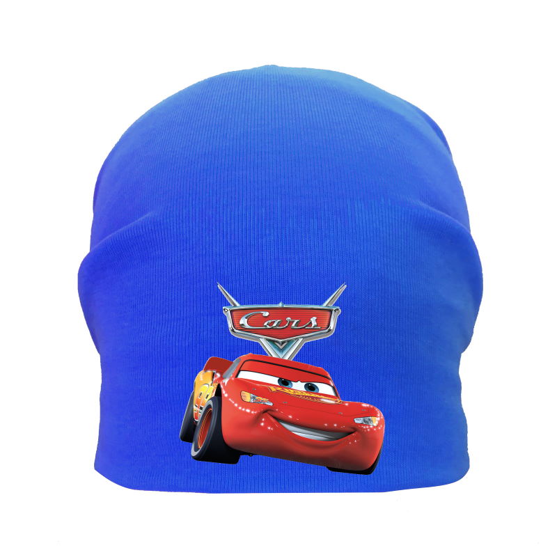 

Шапка детская Тачки синяя (tachki - 007) 54-56 см