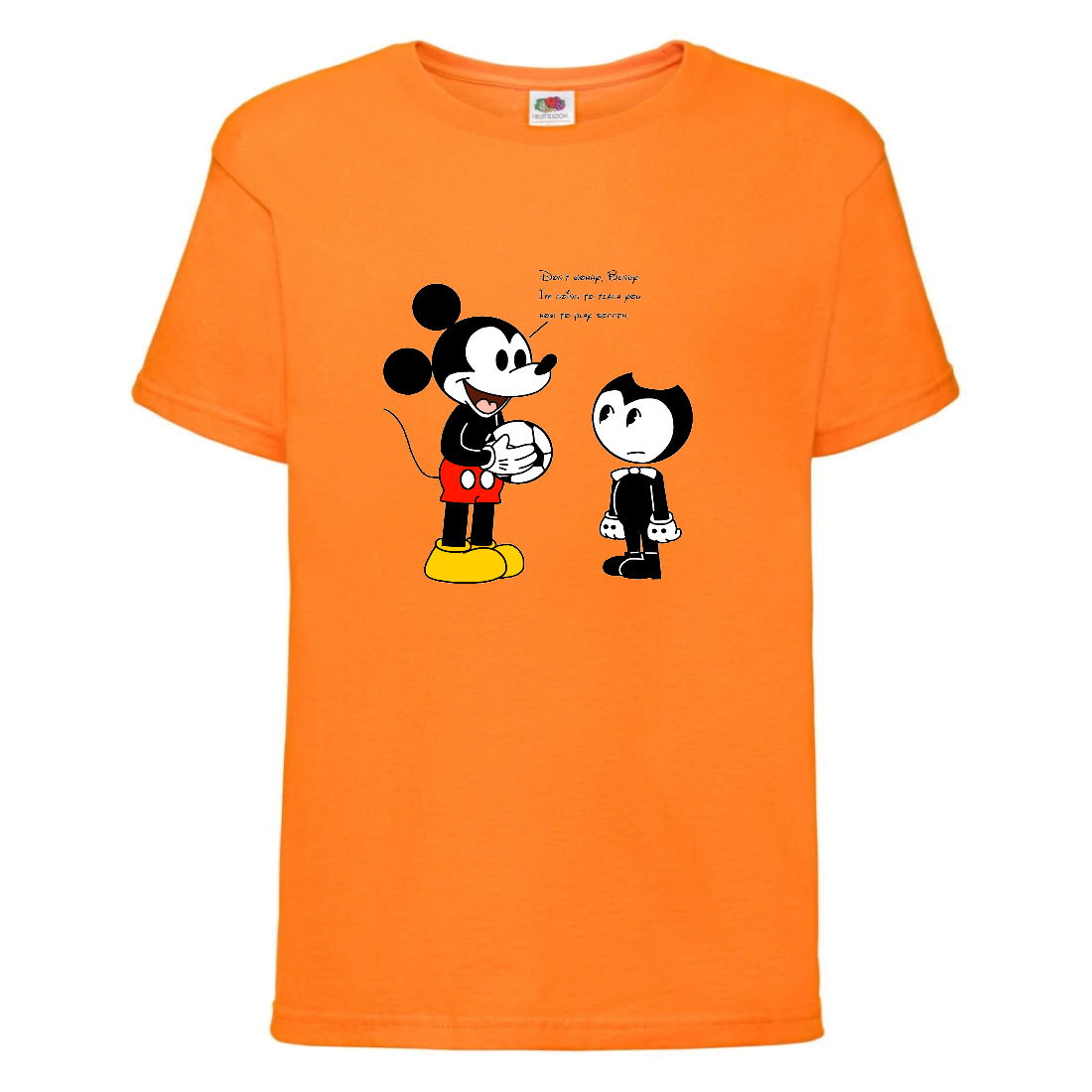 

Футболка детская Бенди 0027 (Bendy) оранжевая (BND orn 0027) 152 см