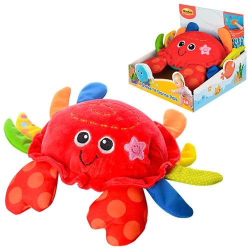 

Мягкая игрушка WinFun 0155-NL крабик музыкальный - ездит- игрушка для малышей