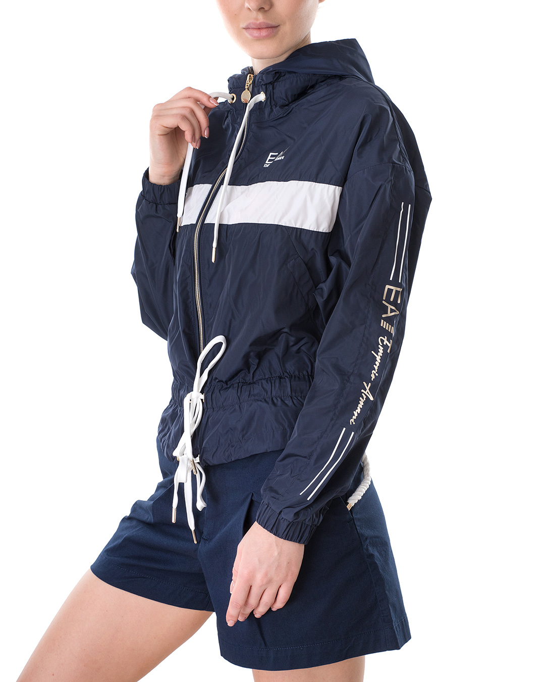 

Вітровка жіноча ARMANI EA7 (3KTB12-TN18Z-1554/21-2) Синій XL