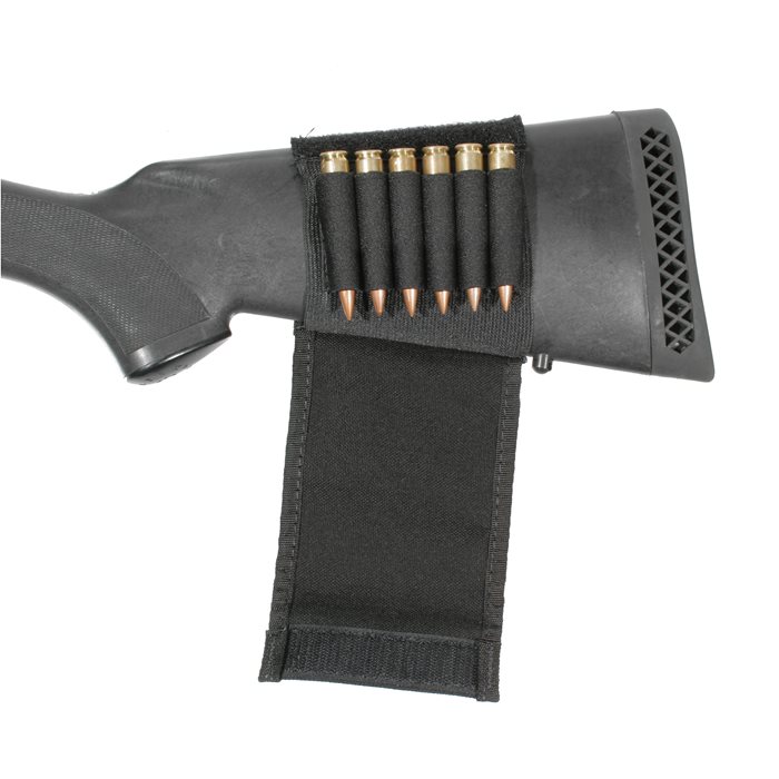 

Наприкладный патронташ Blackhawk BUTTSTOCK SHELL HOLDER WITH FLAP 74SH01 Чорний