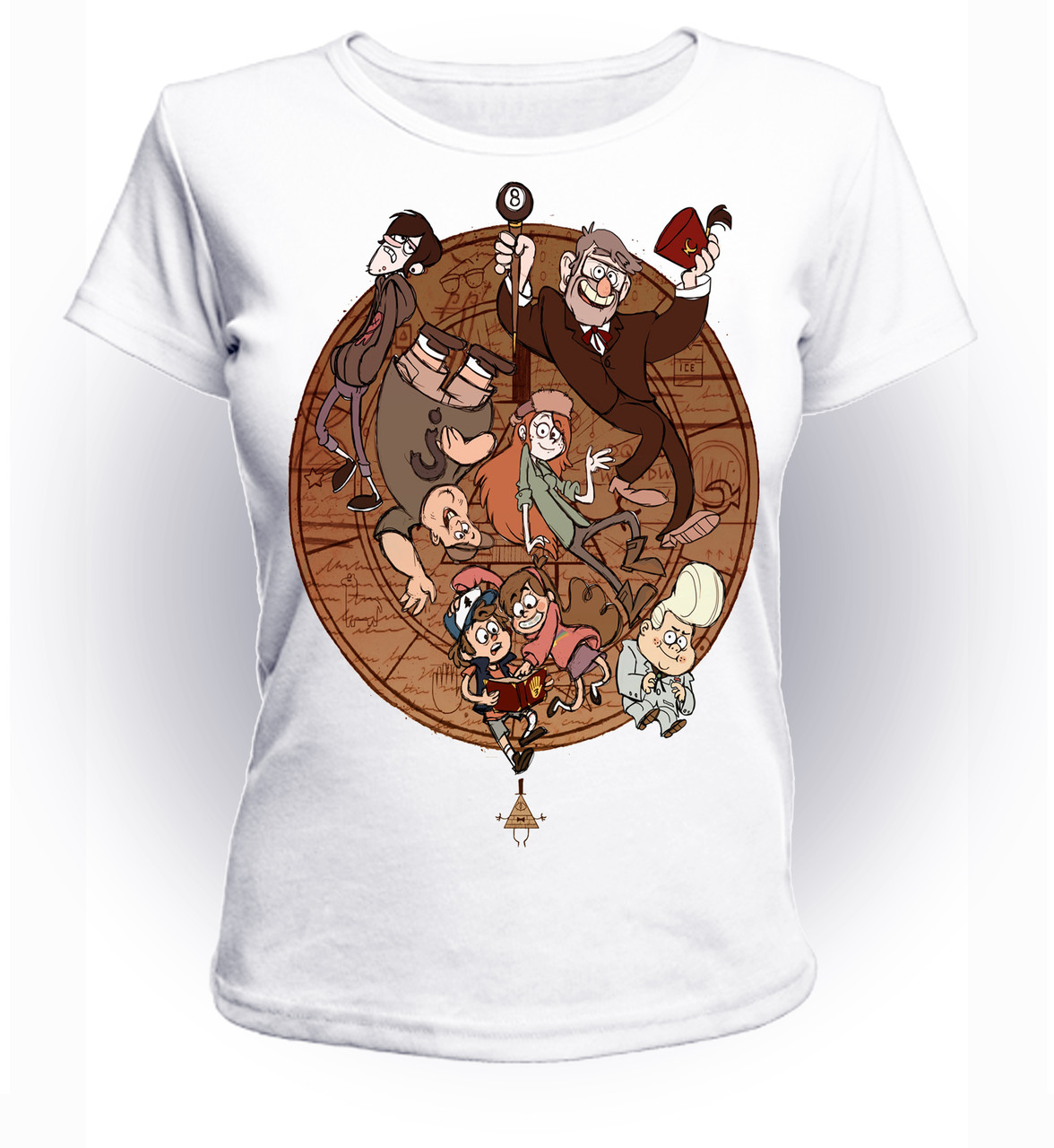 

Футболка GeekLand Гравити Фолз Gravity Falls круг персонажей GF.01.052 (FU21GF.01.052/girl-128)