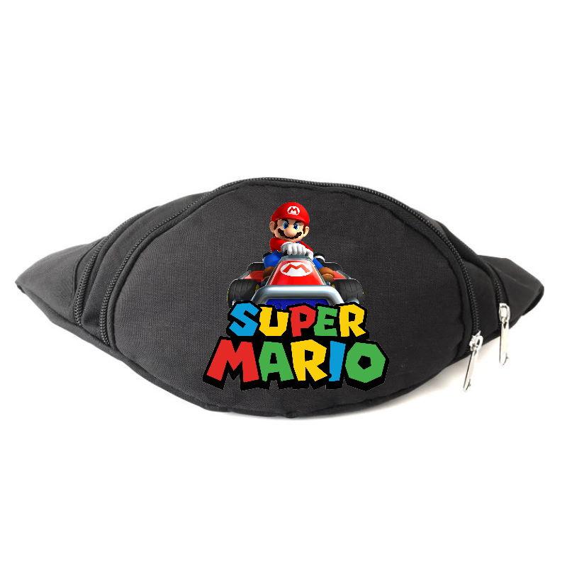 

Сумка Бананка на пояс Супер братья Марио Mario (OB-SM-02) черная