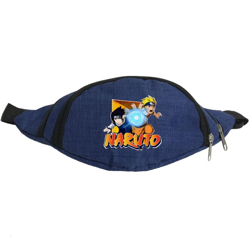 

Сумка Бананка на пояс Наруто (Naruto-07) синяя