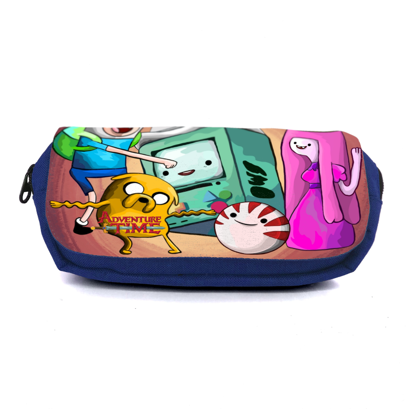 

Школьный пенал Время приключений органайзер универсальный (Adventure time-001-8-blue) синий