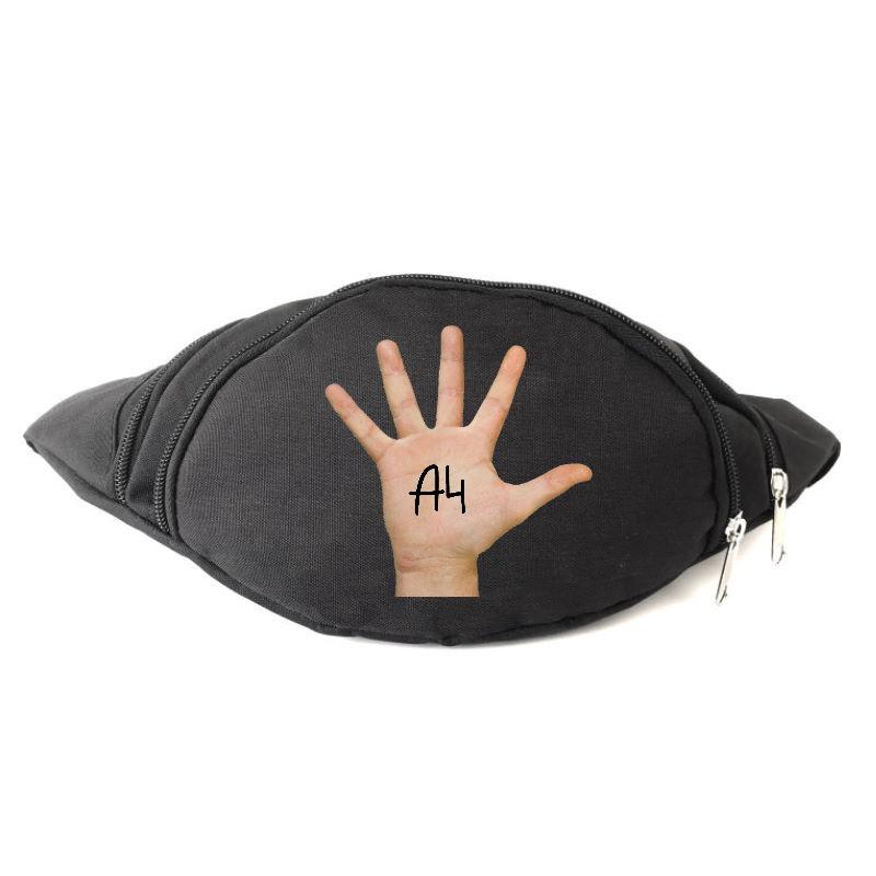 

Сумка Бананка на пояс ВЛАД - А4 - Бумага (A4Bumaga-01) черная