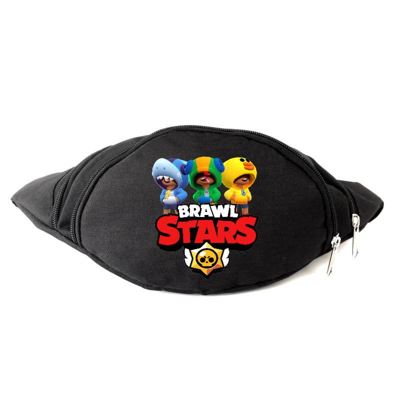 

Сумка Бананка на пояс Бравл Старс Brawl Stars (BS-3Heroes-3) черная