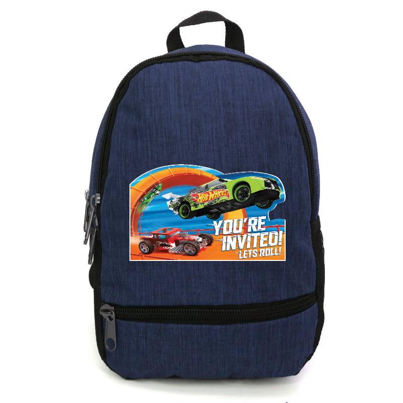 

Рюкзак повседневный городской прогулочный Хот Вилс Hot Wheels - 004 синий