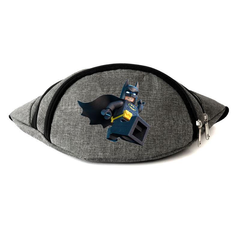 

Сумка Бананка на пояс Лего Бетмен (LEGO-Batman-06) серая