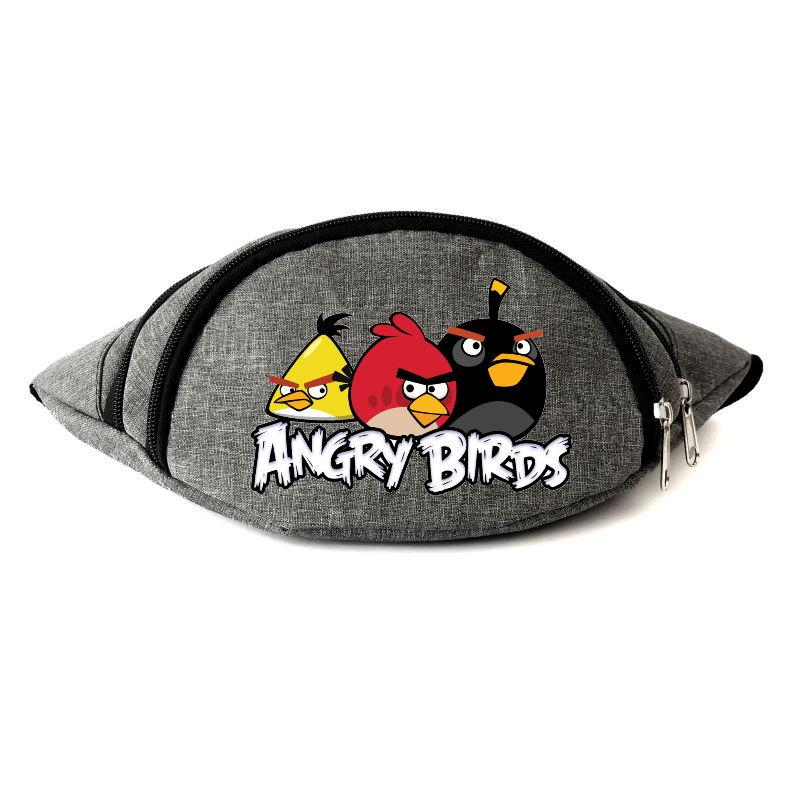 

Сумка Бананка Энгри Бердс на пояс Angry Birds Heroes 2 серая