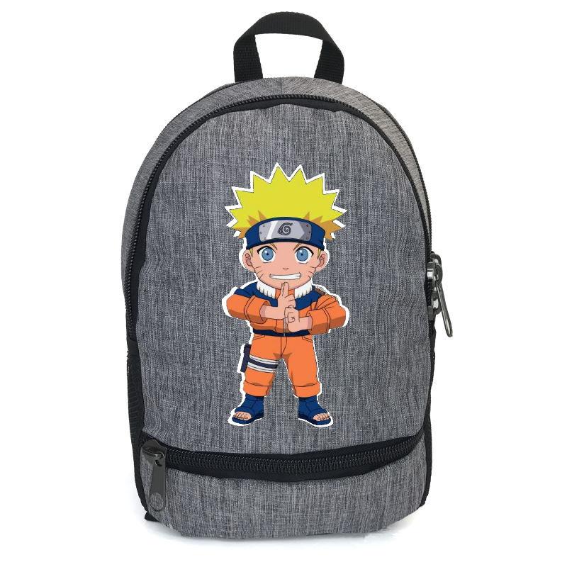 

Рюкзак повседневный городской прогулочный Наруто серый (Naruto-07)