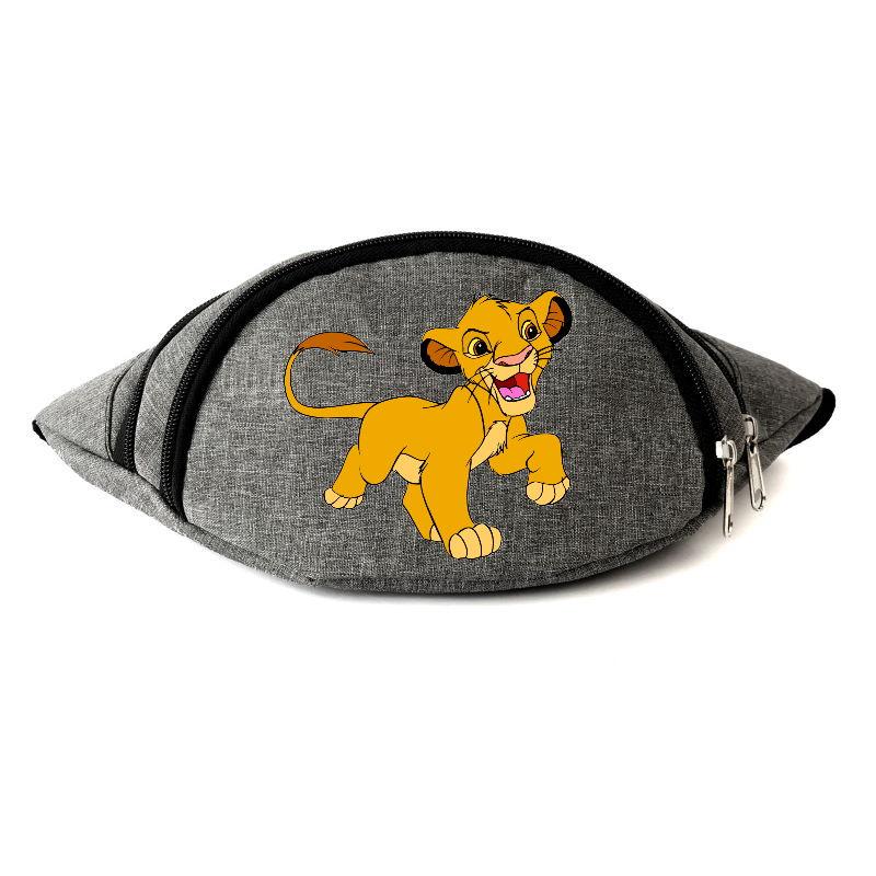 

Сумка Бананка на пояс Король Лев Симба Lion King (OB-LK-02) серая