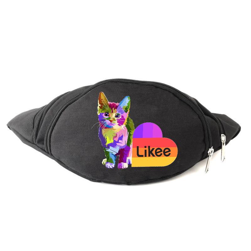 

Сумка Бананка на пояс Лайк Likee (OB-L-03) черная