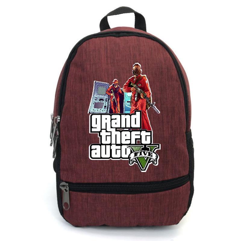 

Рюкзак повседневный городской прогулочный GTA (gta 002-red) бордовый
