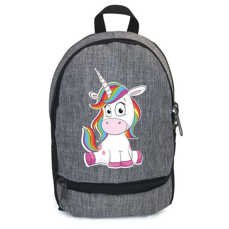 

Рюкзак повседневный городской прогулочный детский Единорог 0022 ( Unicorn ) EDN-0022 grey серый