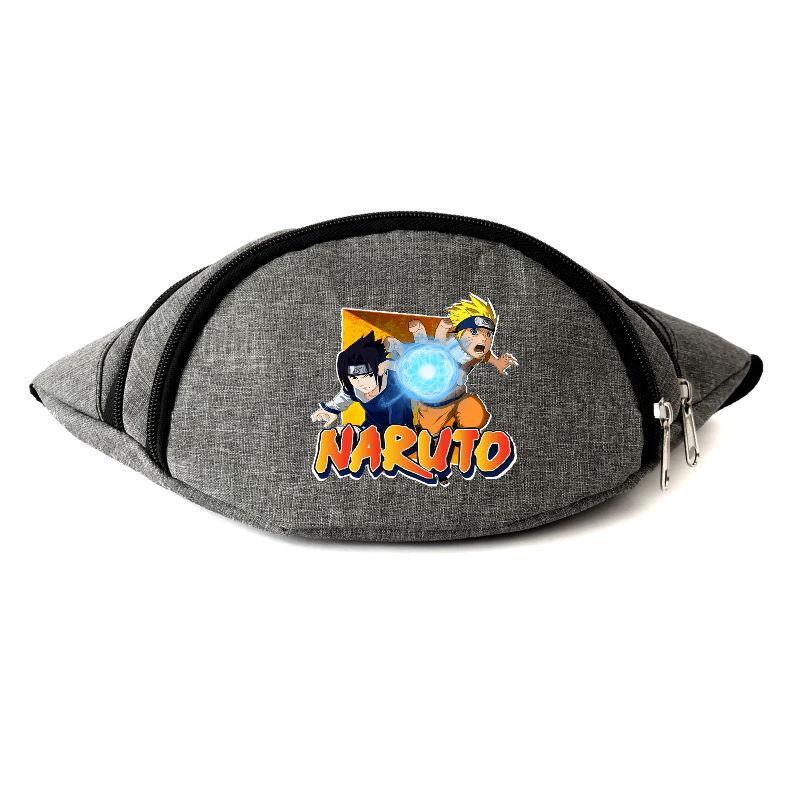 

Сумка Бананка на пояс Наруто (Naruto-07) Серая