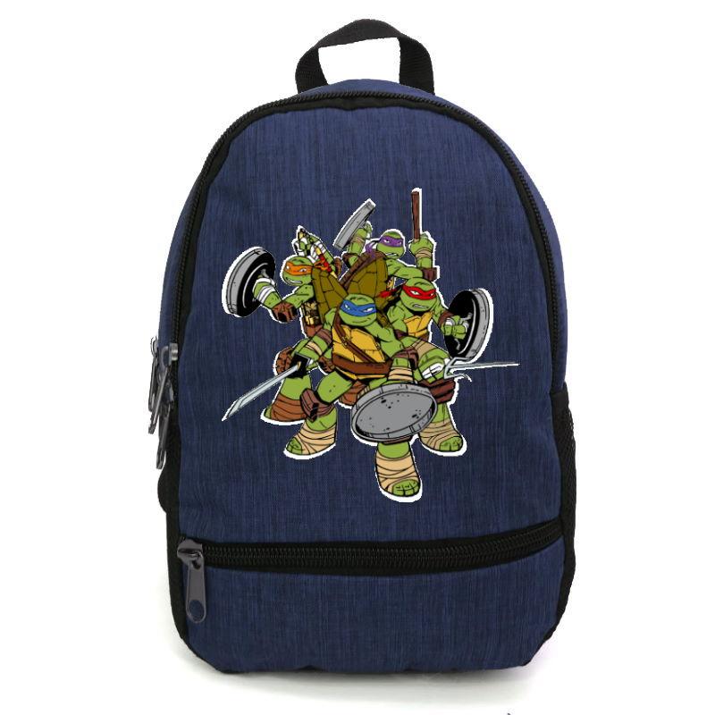 

Рюкзак повседневный городской прогулочный Черепашки Ниндзя синий (turtle ninja-03)