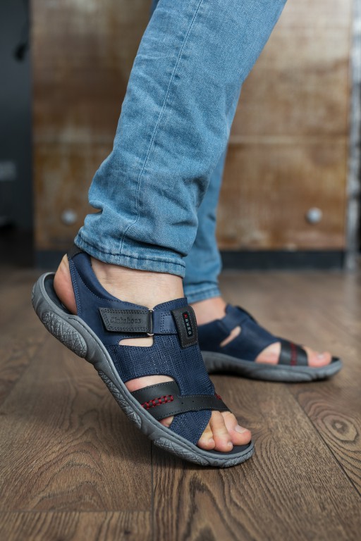 Мужские сандали кожаные летние синие Clubshoes размер 42 FV_001489 от ...