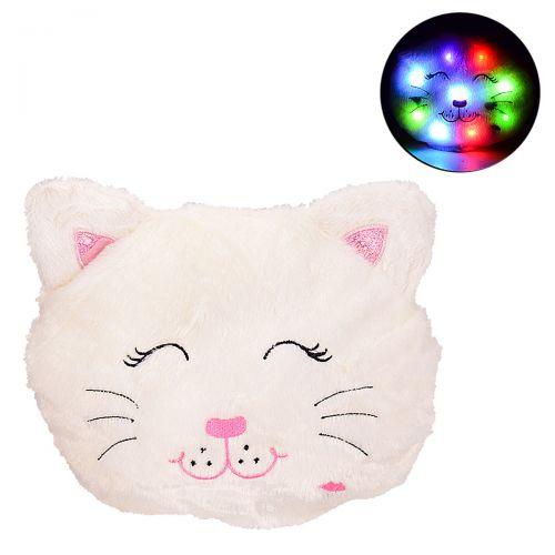 

Игрушка-подушка с подсветкой "Котик", белый BL0909