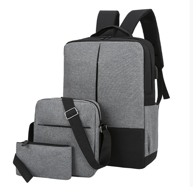 

Рюкзак мужской городской Комплект Sugebag серо-черный (046R)