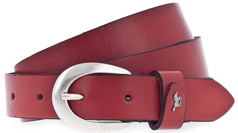 

Женский кожаный ремень Mustang MW3054L32 red 95 красный 2,5 см