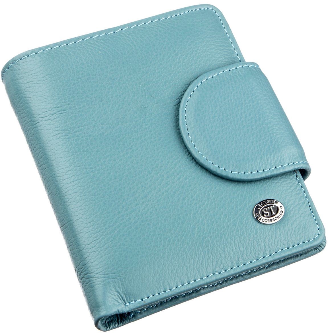 

Кошелек кожаный ST Leather Accessories 18925 Голубой