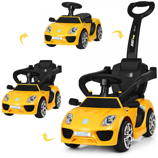 

Электро-/Веломобиль Машина Bambi M 3592L-6 Желтый (SL00603)