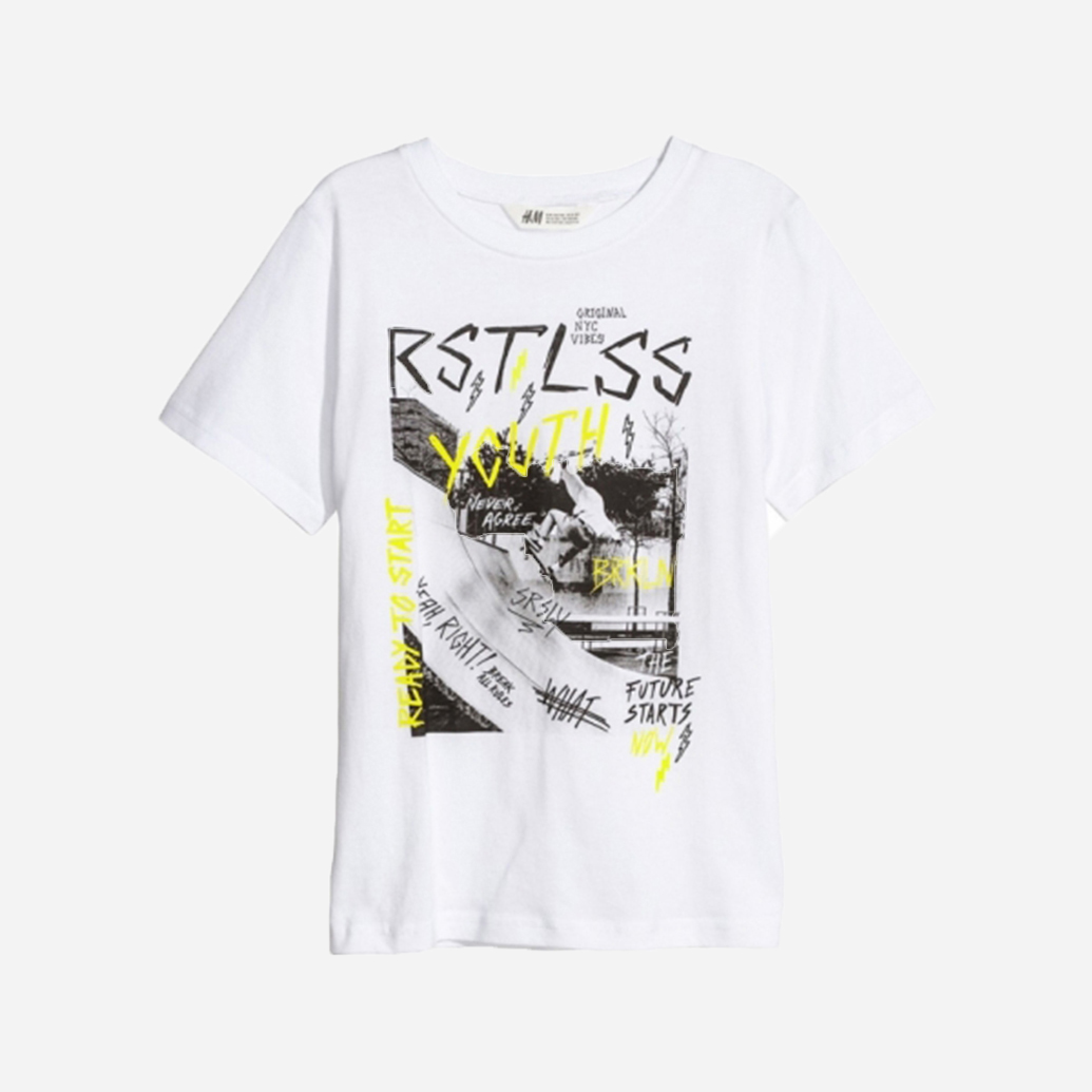 

Футболка H&M HOM91117 134-140 см Белая