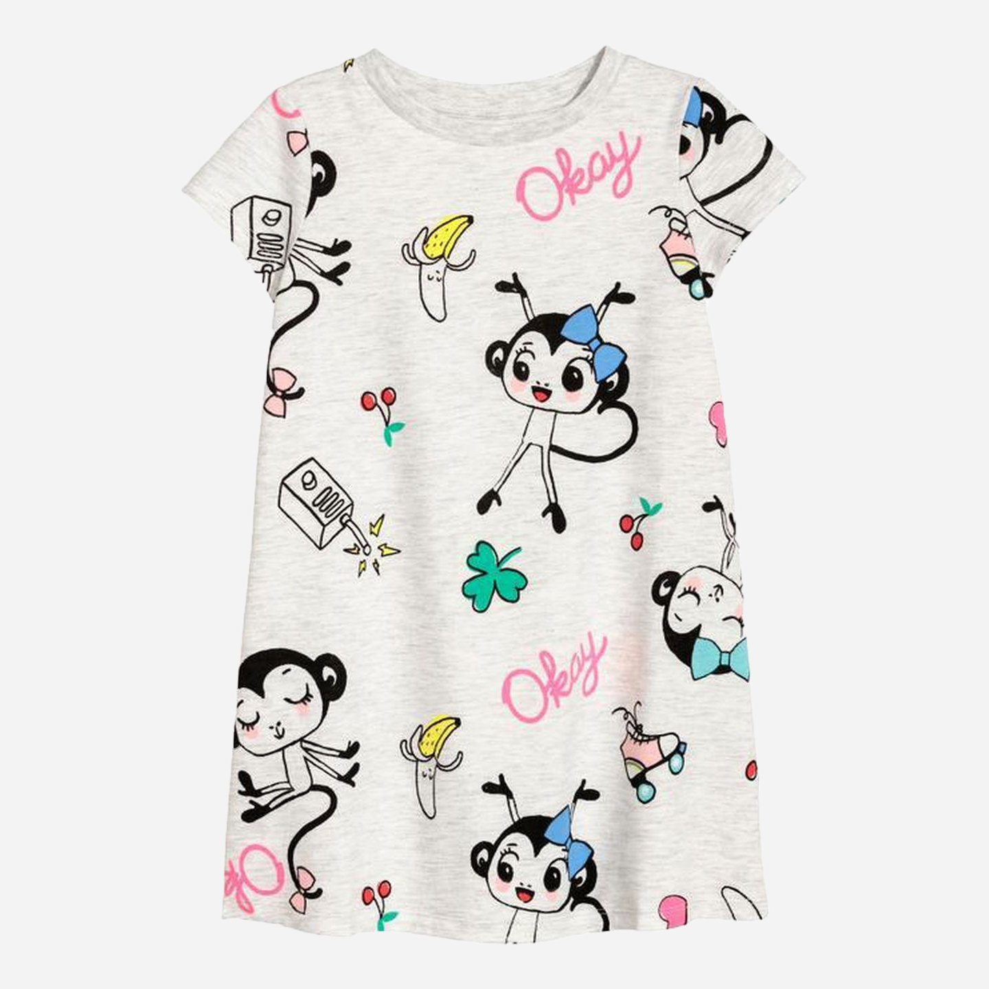 

Платье H&M HOM91012 98-104 см Серое комбинированное