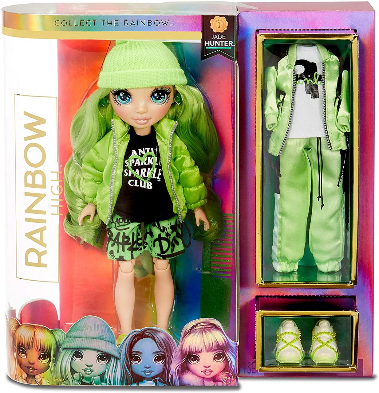 

Кукла Рейнбоу Хай Джейд Хантер Rainbow High - Green Clothes Fashion Doll