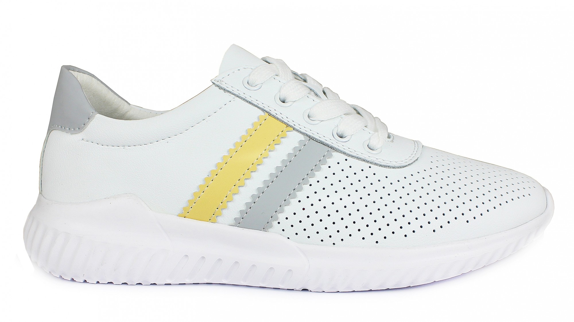 

Кроссовки Allshoes 20060-1K кожа 37 23,8 см Белые
