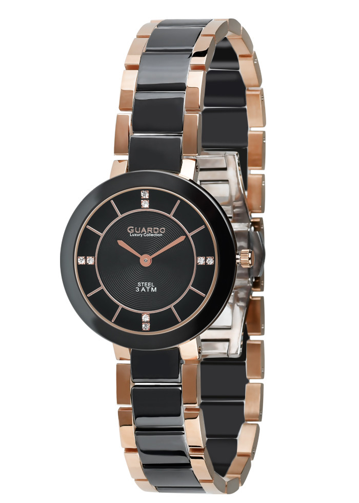 

Часы женские Guardo S09294-5 розовое золотые