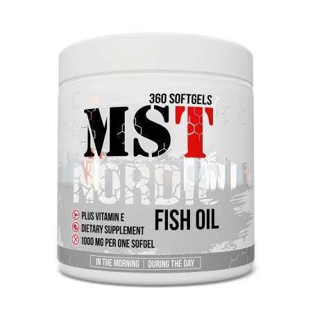 

Северный рыбий жир омега 3 жирные кислоты МСТ / MST Nordic Fish Oil 360 softgels / капсул