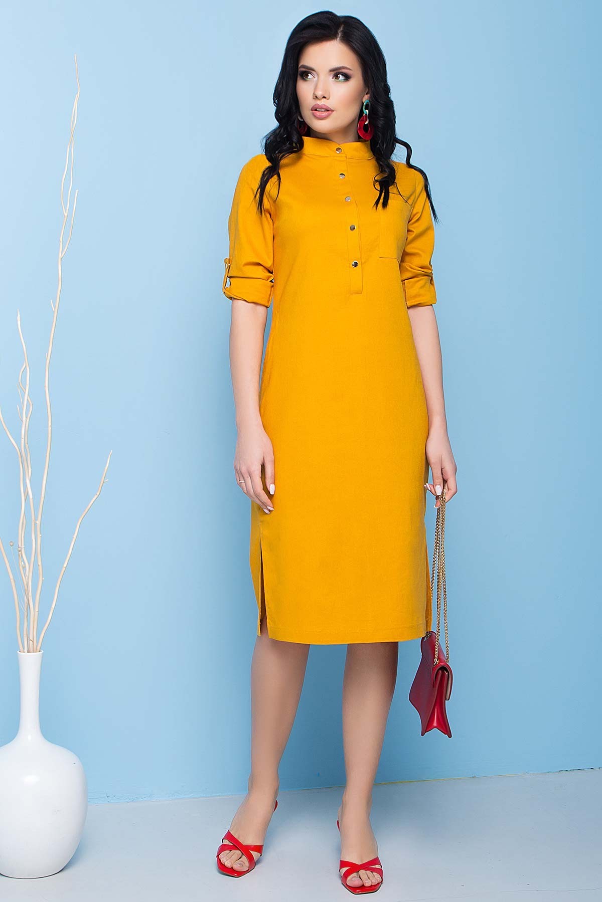

Льняное платье Woman Fashion  желтый (WF_А-86_yellow, Льняное платье Woman Fashion 46 желтый (WF_А-86_yellow)